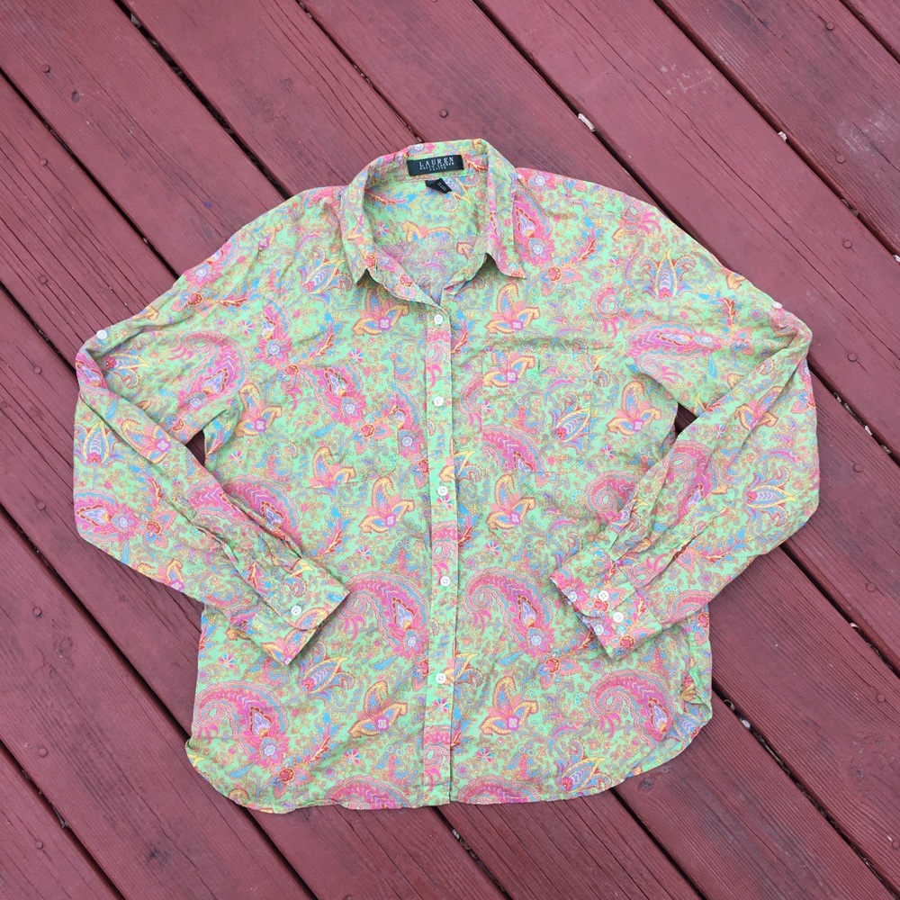 Polo by Ralph Lauren Multicolor Paisley Button Down Shirt